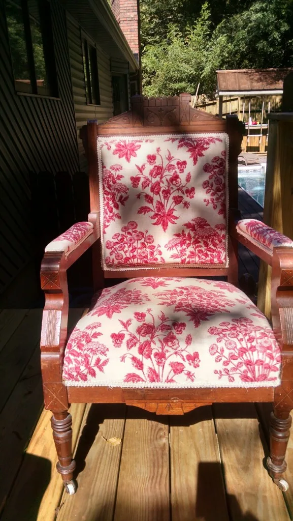 eastlake chair makeover before