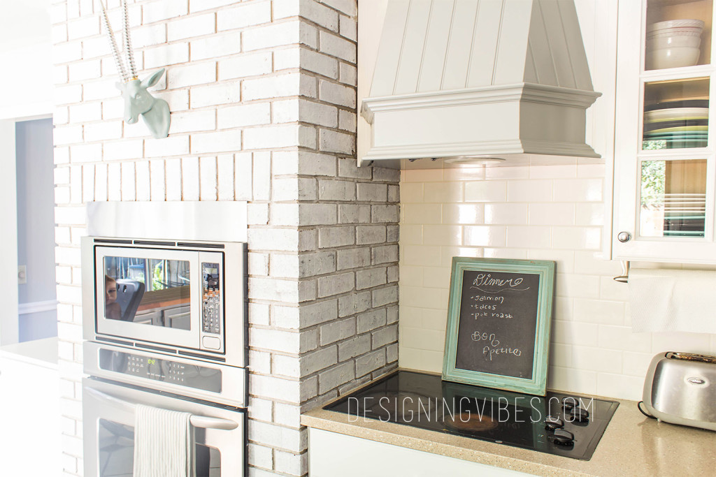 subway tile and white cabinets
