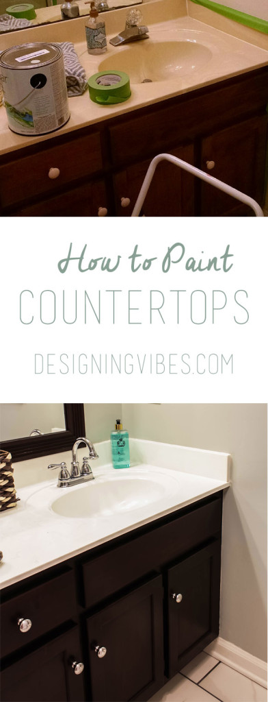 How To Paint Cultured Marble Countertops Diy Tutorial - Can You Paint Marble Bathroom Vanity Tops