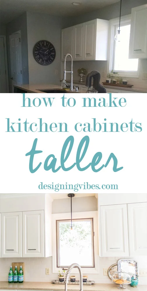 how to make kitchen cabinets taller