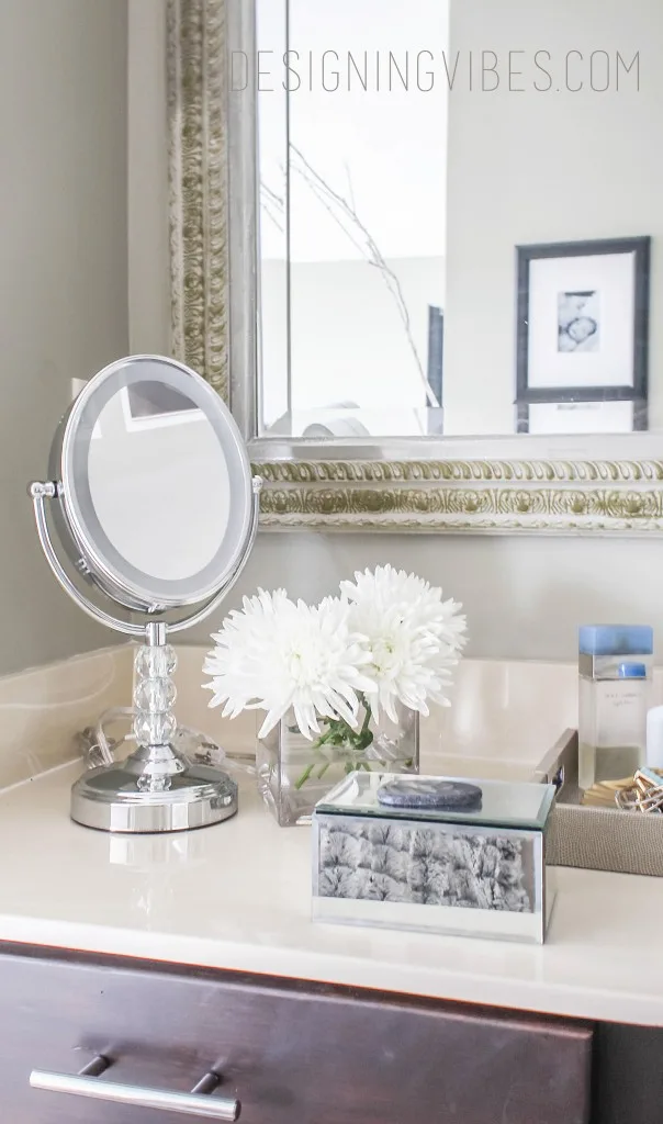 how to style a makeup vanity