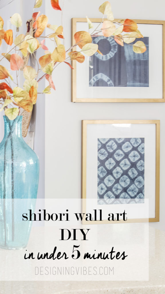 diy shibori wall art