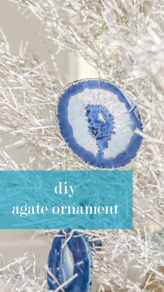 diy agate christmas ornament