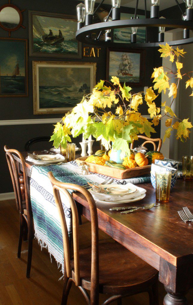 bohemian thanksgiving table decor