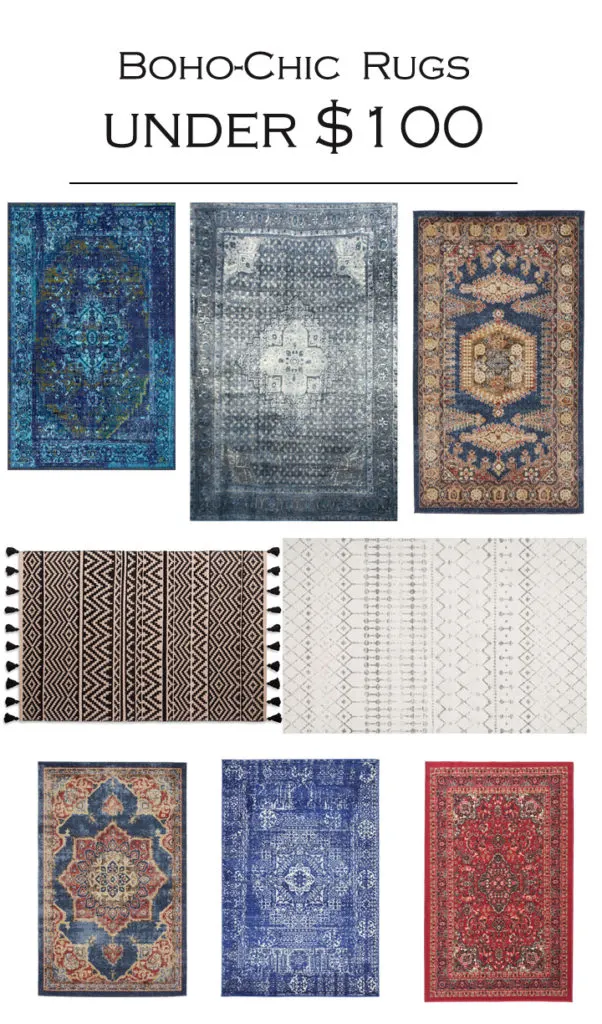 affordable boho chic rugs