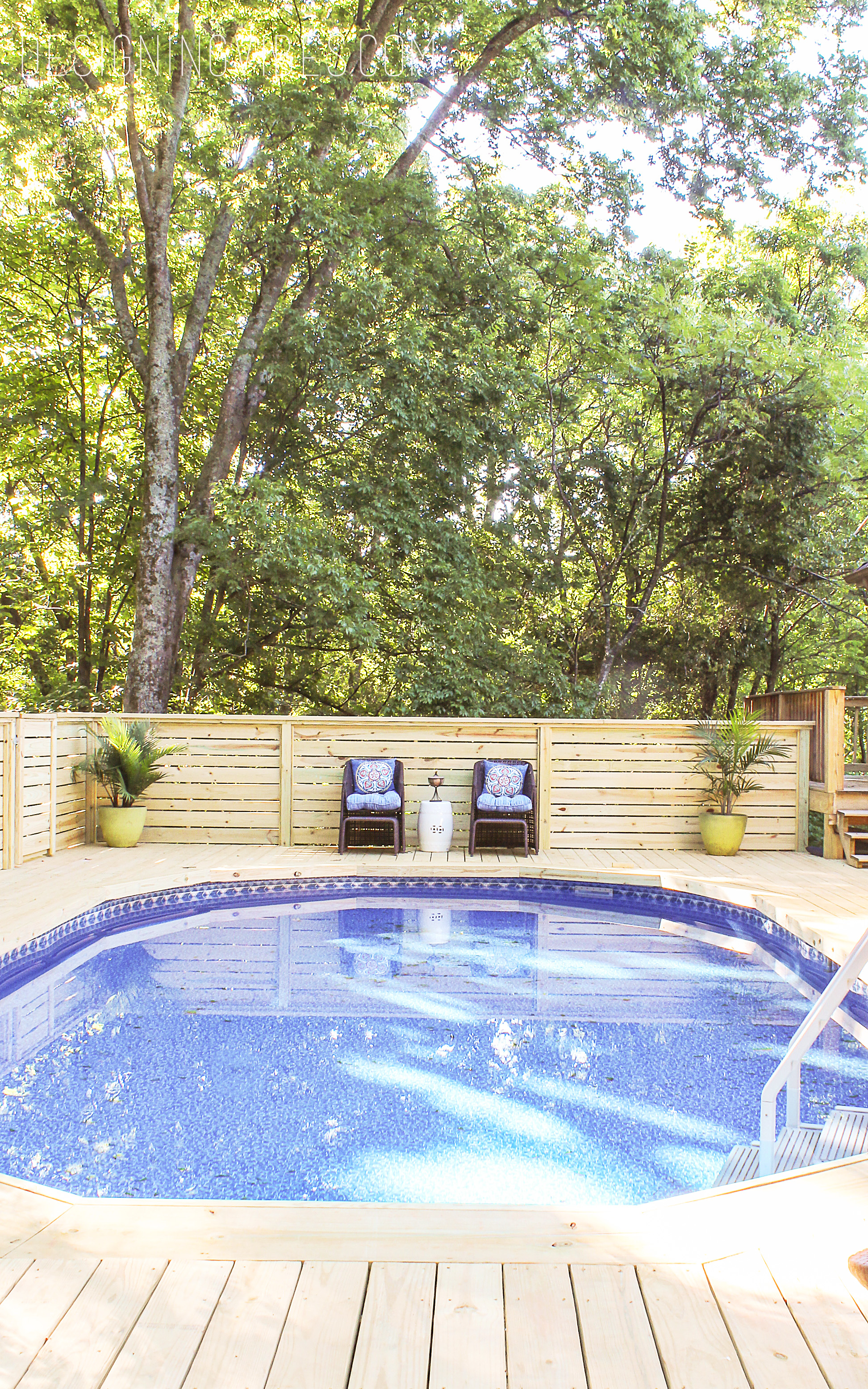 How To Make An Above Ground Pool Look Inground - Pool Deck Ideas