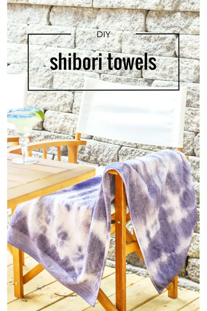 diy shibori beach towel