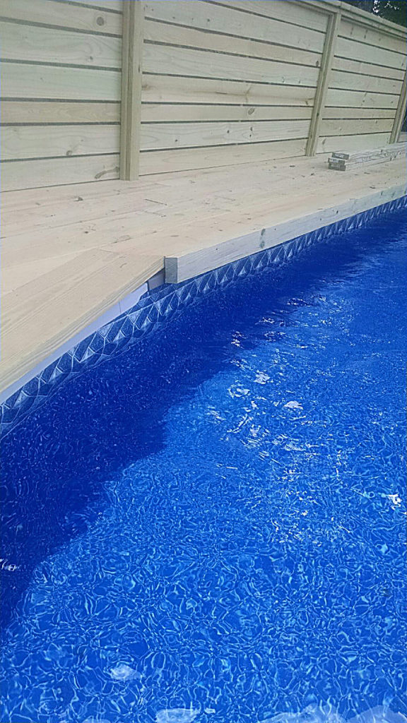 how to make above ground pool look nice with deck