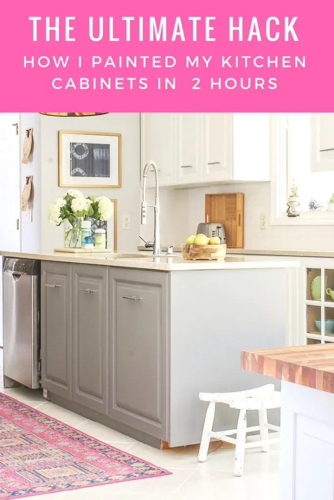 the easiest and fastest way to paint kitchen cabinets