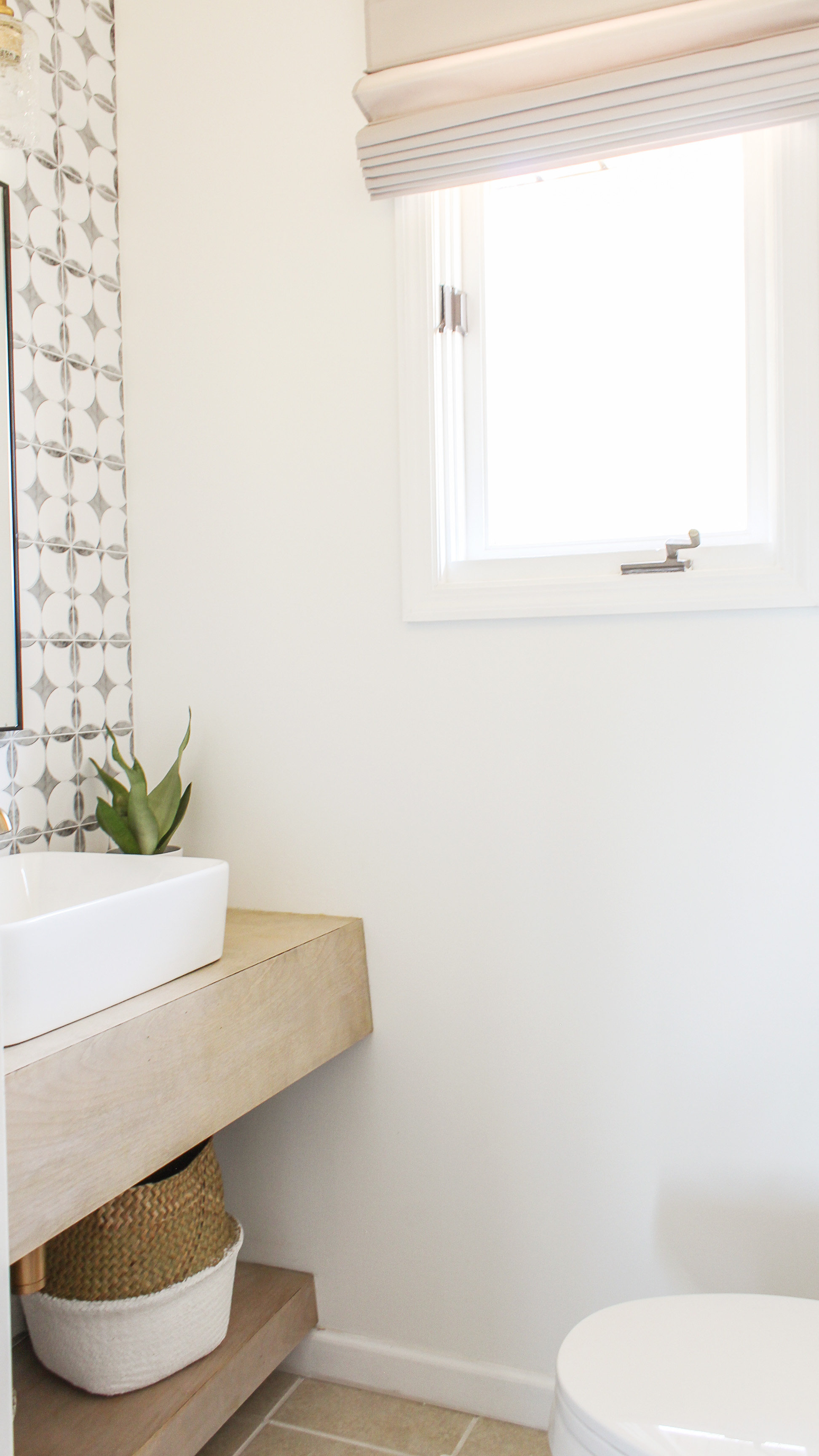 DIY BudgetFriendly Powder Room Redo Boho Chic Bathroom