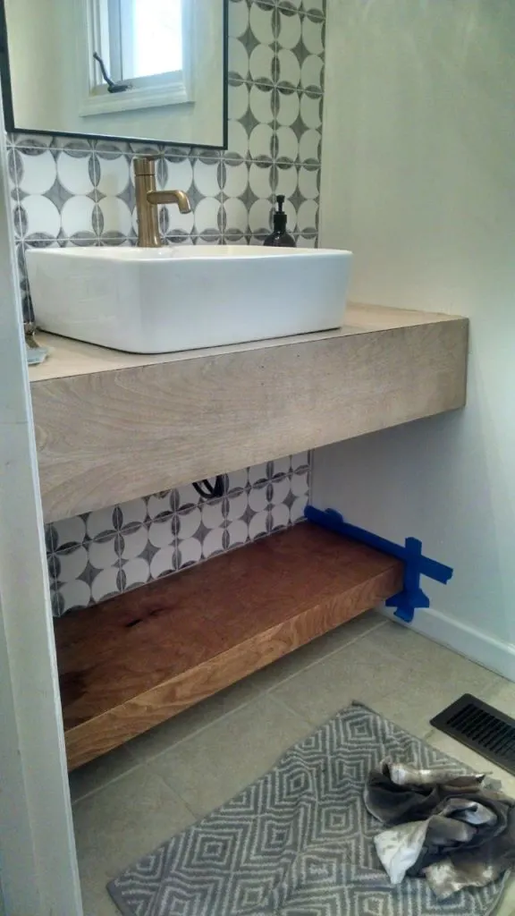 Floating Vanity Diy Modern Bathroom Decor, Diy Floating Vanity Mirror