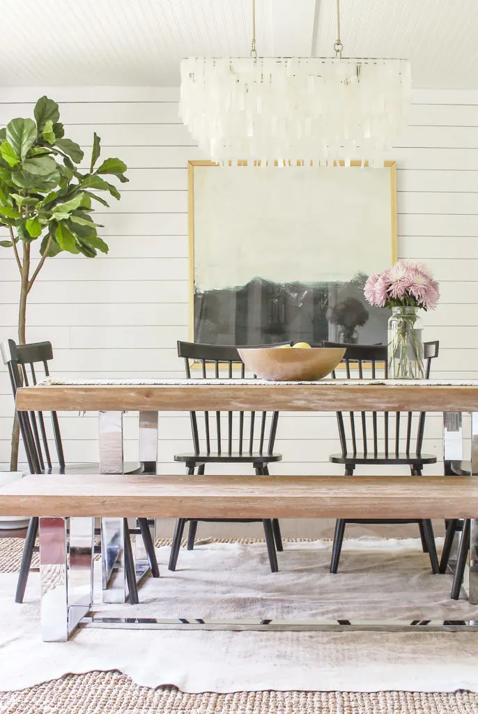 Modern Farmhouse Dining Chairs Under, Modern Rustic Dining Room Furniture