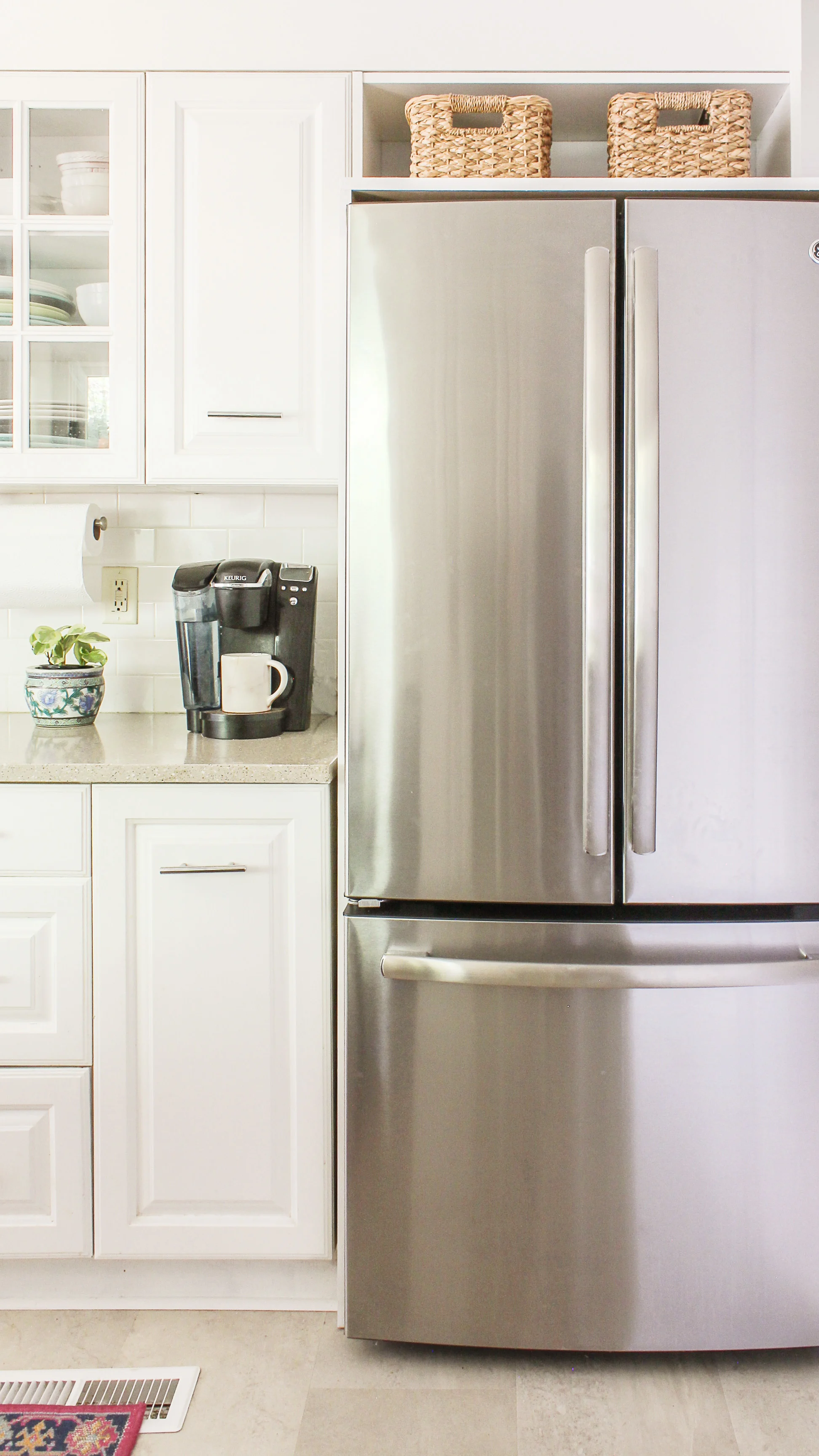 how to frame in a wide refrigerator for under $40