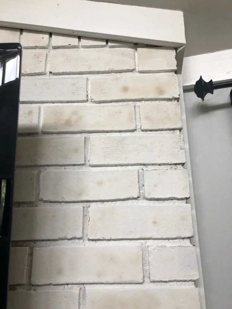 a review of my painted brick fireplace