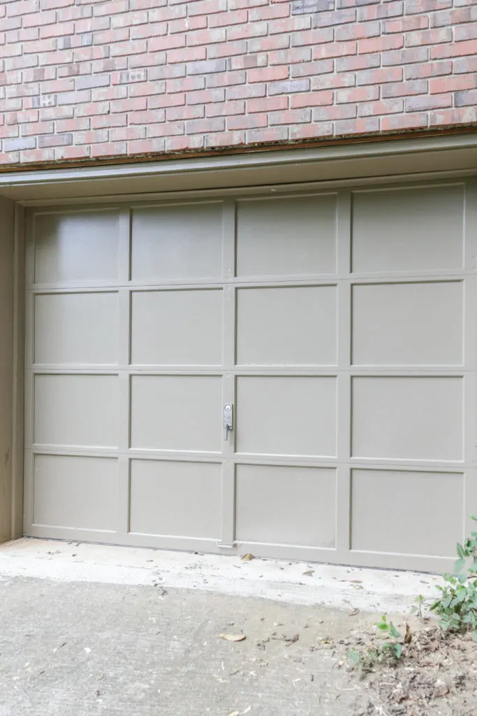 how to paint over a weathered garage door