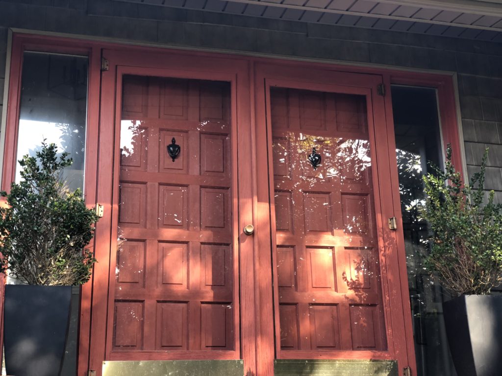 exterior door makeover on a budget