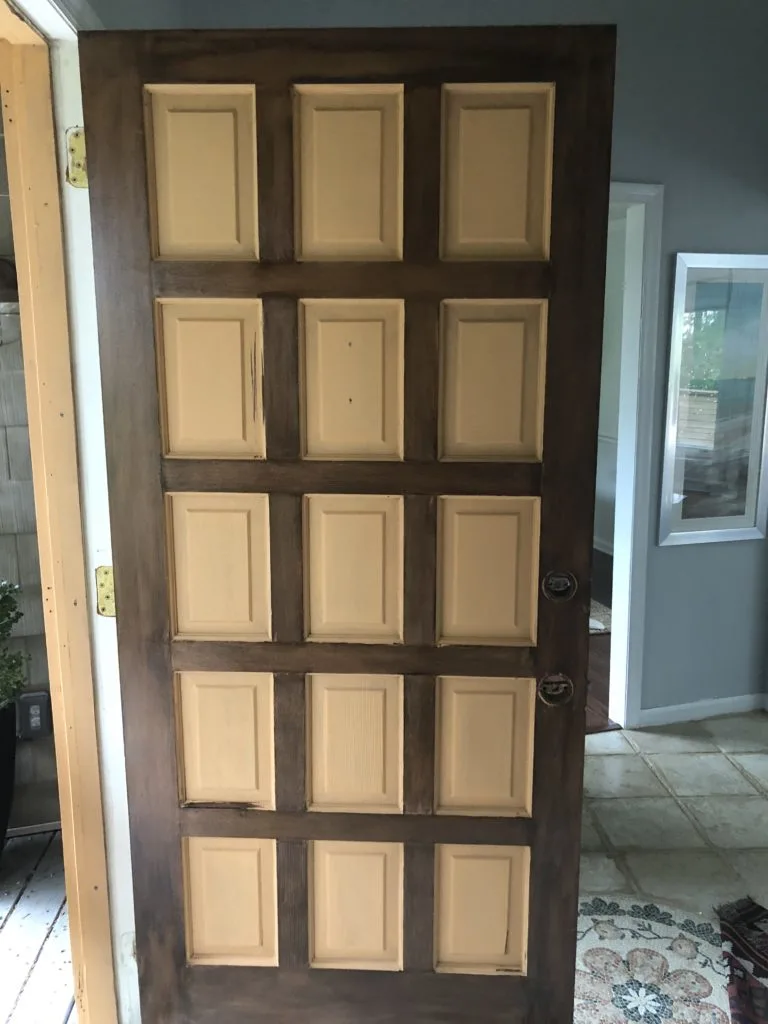 how to make a painted door look like wood