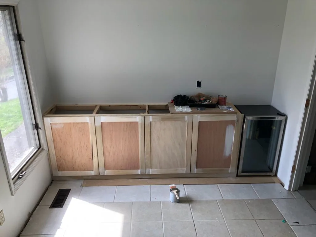 easiest way to build lower cabinets and doors