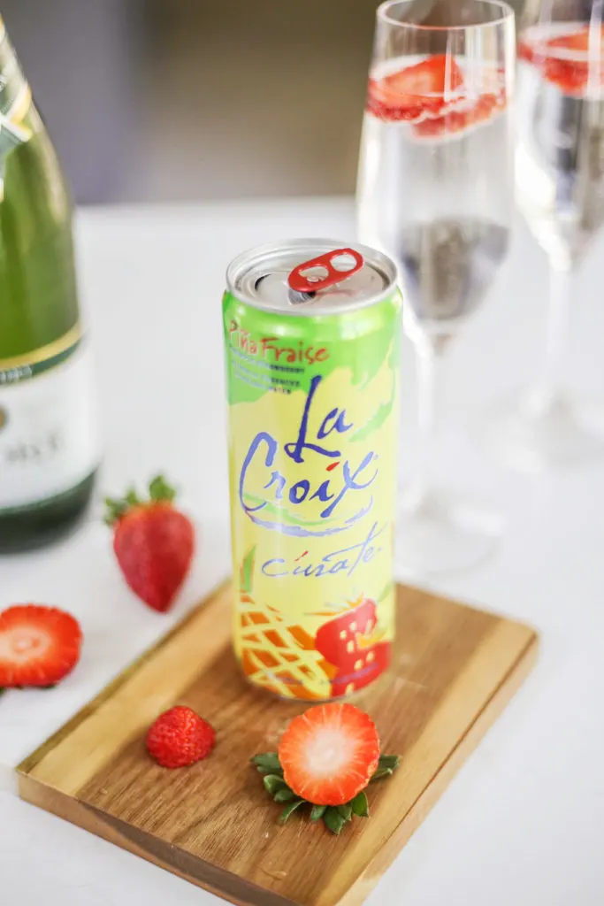 low-sugar cocktail using champagne and la croix