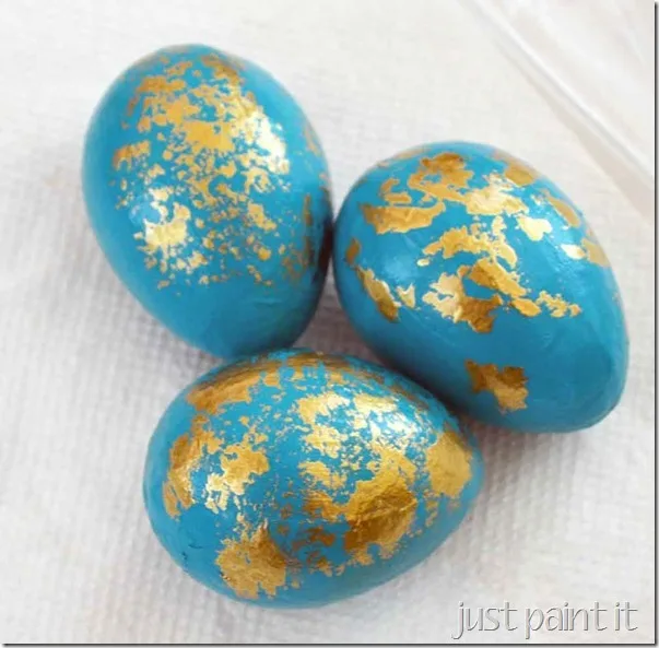 gilded easter eggs