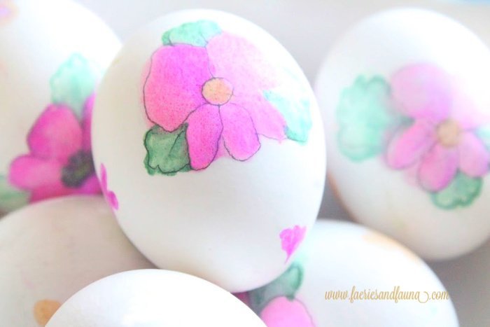 easy watercolor easter eggs