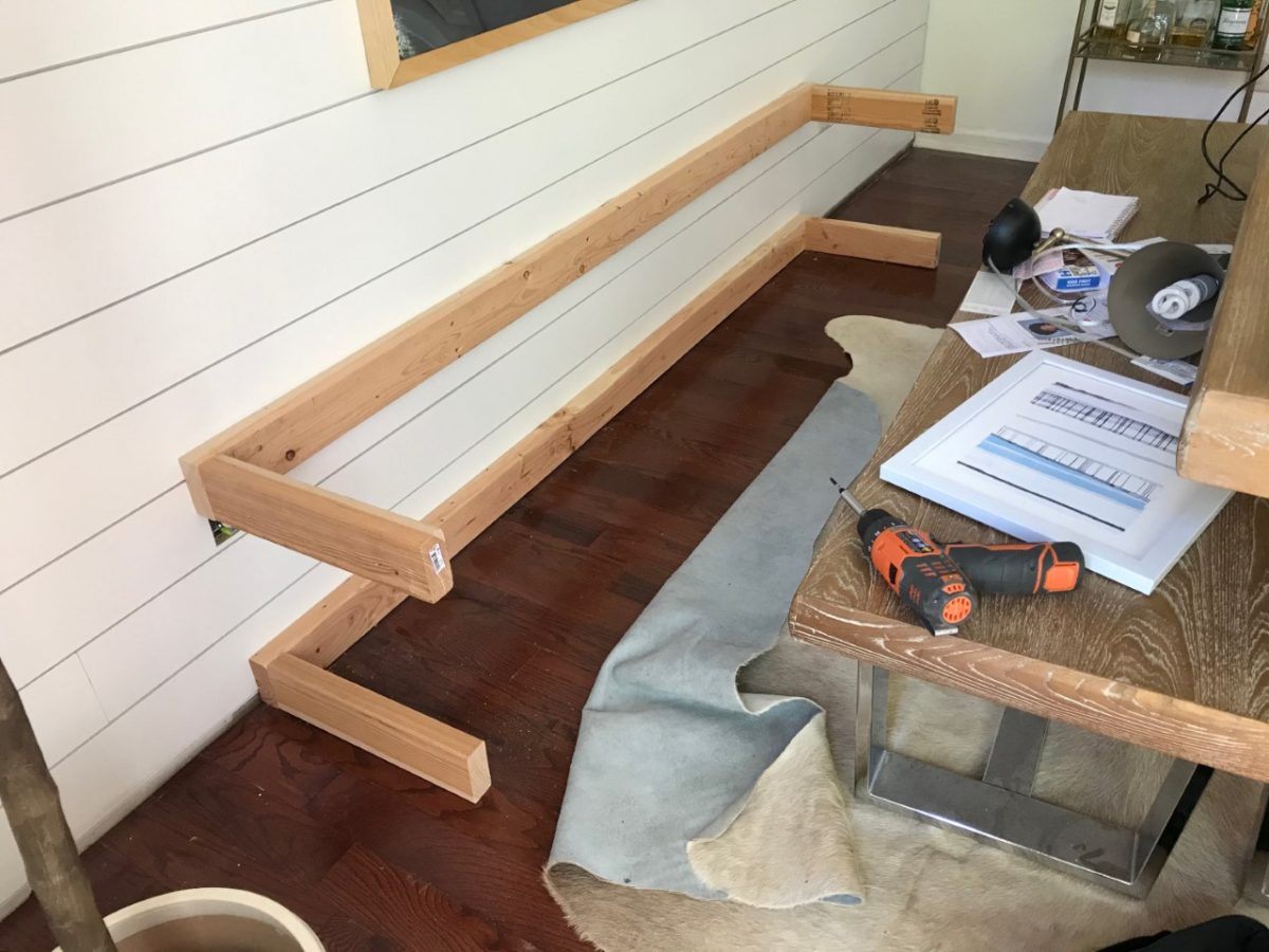 DIY BuiltIn Dining Bench with Storage Breakfast Nook Banquette Tutorial