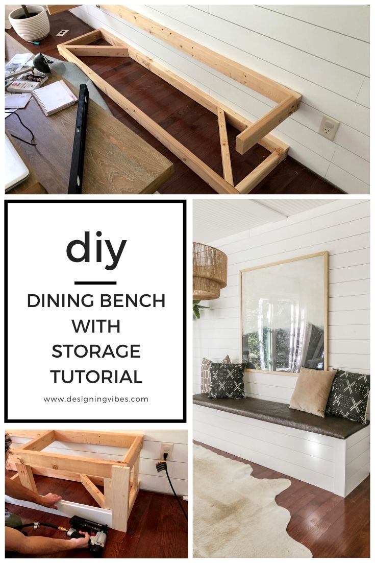 Diy Built-In Dining Bench With Storage - Breakfast Nook Banquette Tutorial