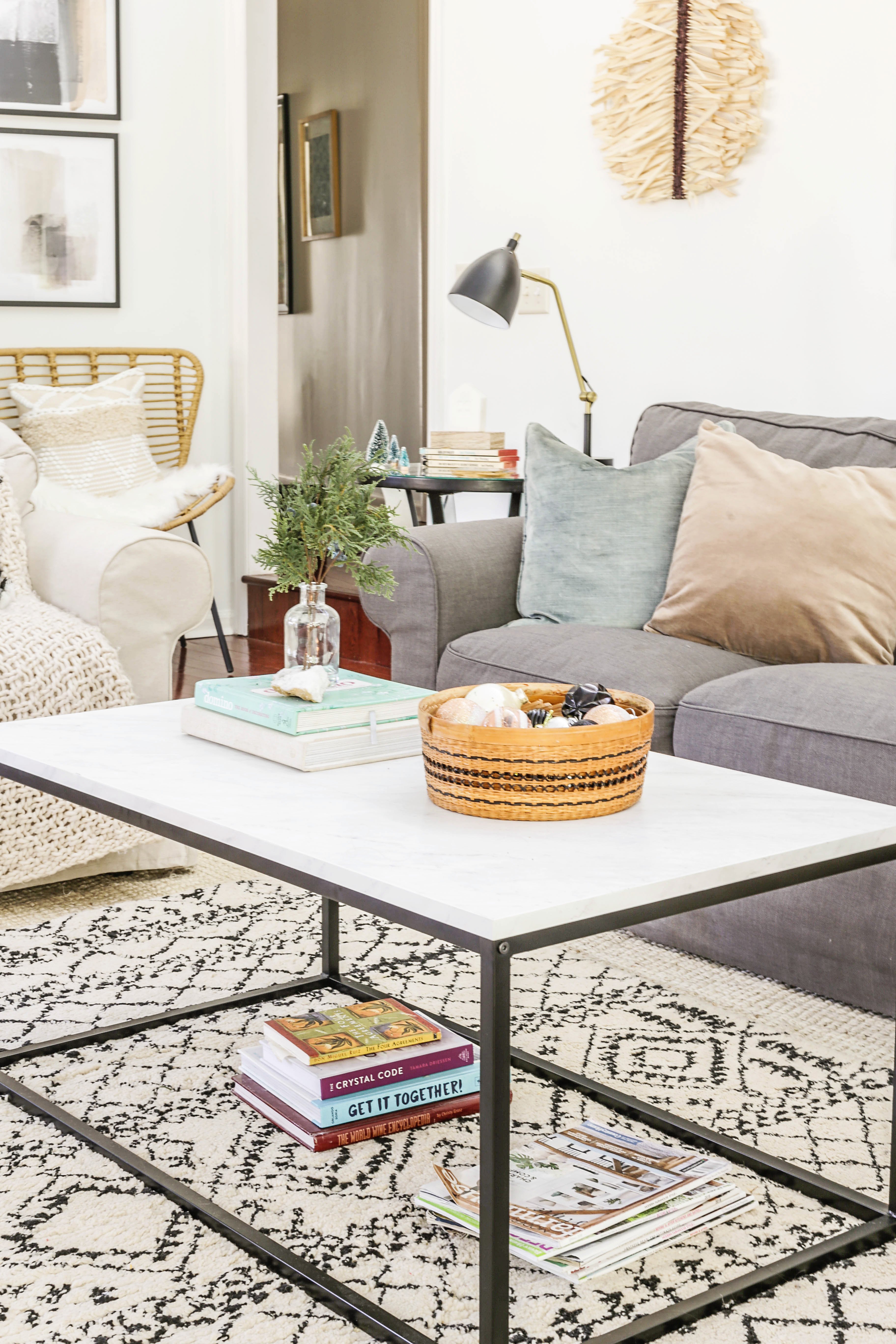 Boho Farmhouse Christmas Home Tour - Minimalist Holiday Decorating Ideas
