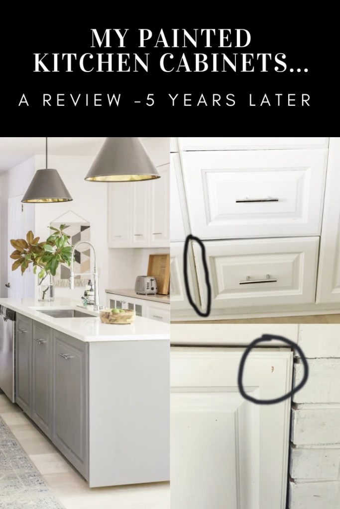 an honest review of my painted kitchen cabinets