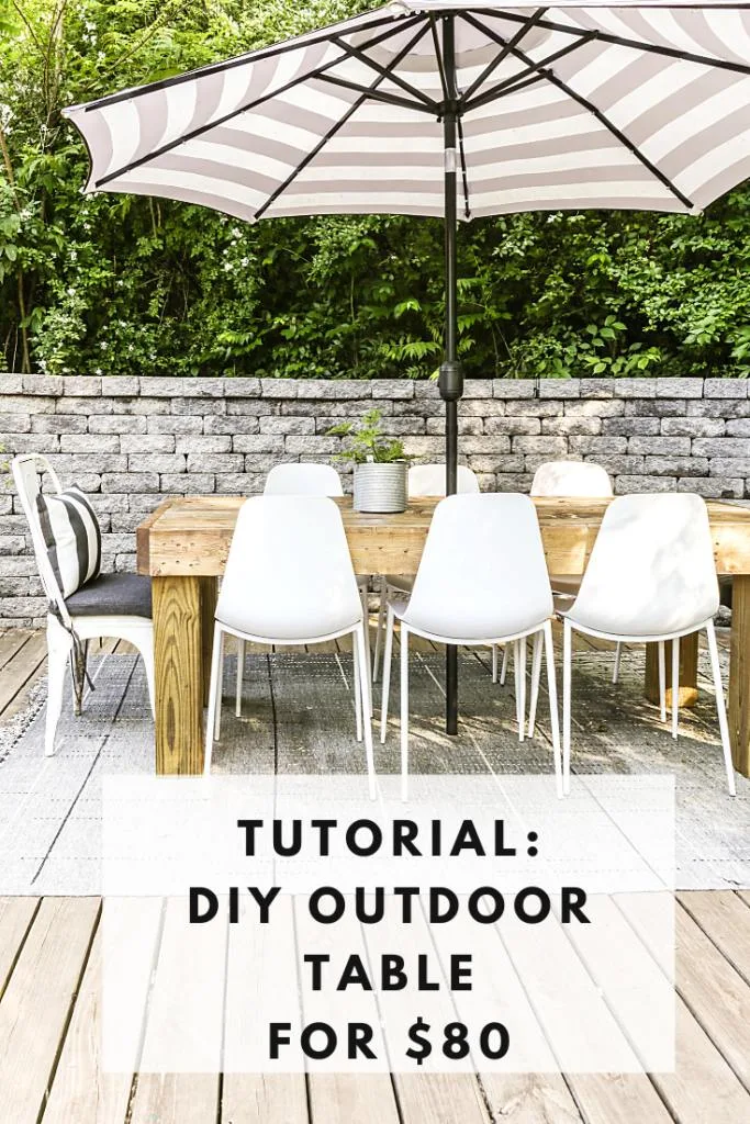 how to build a large wooden patio table