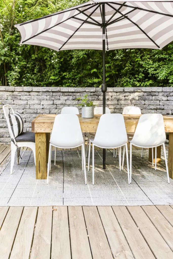 diy modern farmhouse patio table