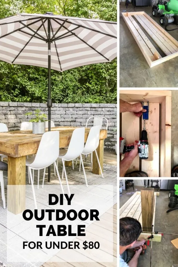 simple tutorial for a diy outdoor dining table