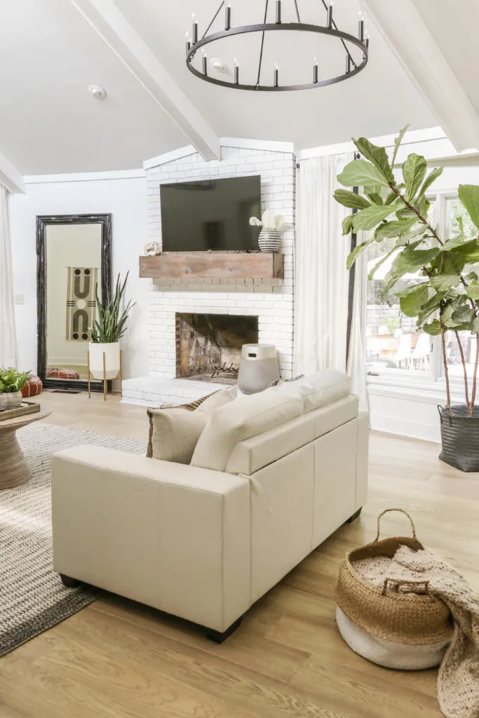 earthy modern living room