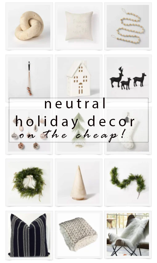neutral holiday decor inspiration