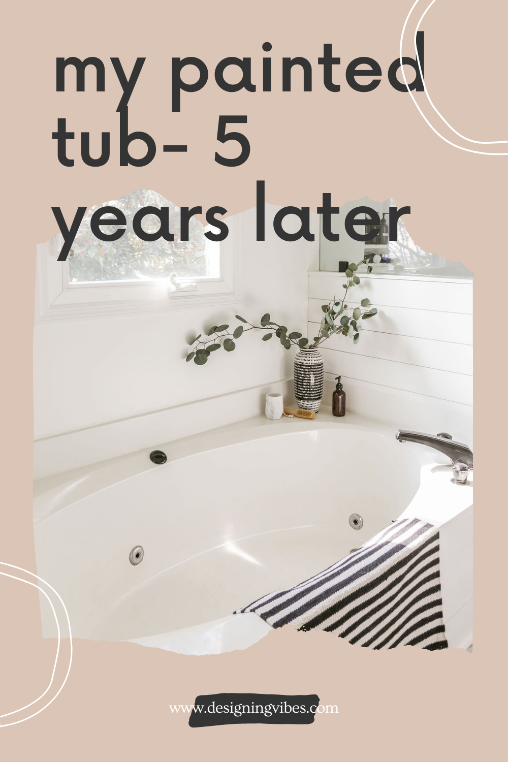 My Painted Bathtub 5 Years Later An, Can You Paint A Plastic Bathtub