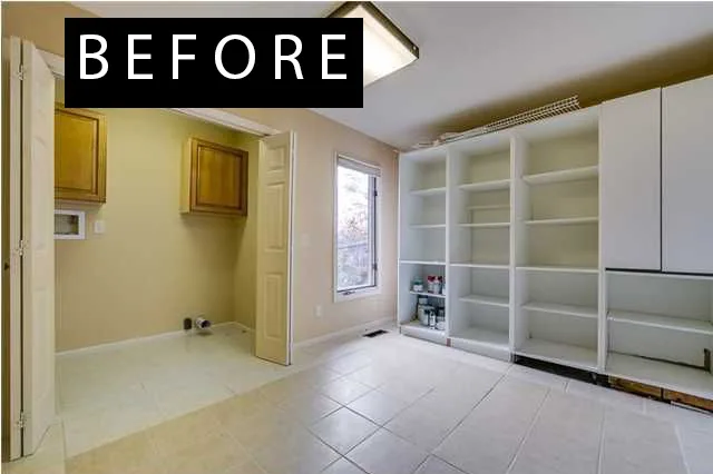 mudroom before makeover