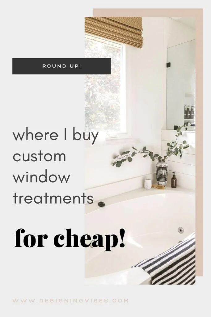 where to buy window treatments for cheap