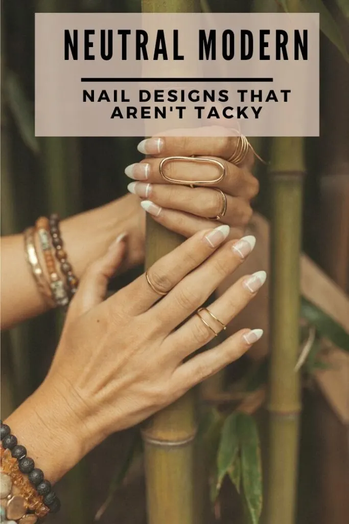 neutral modern nail design ideas