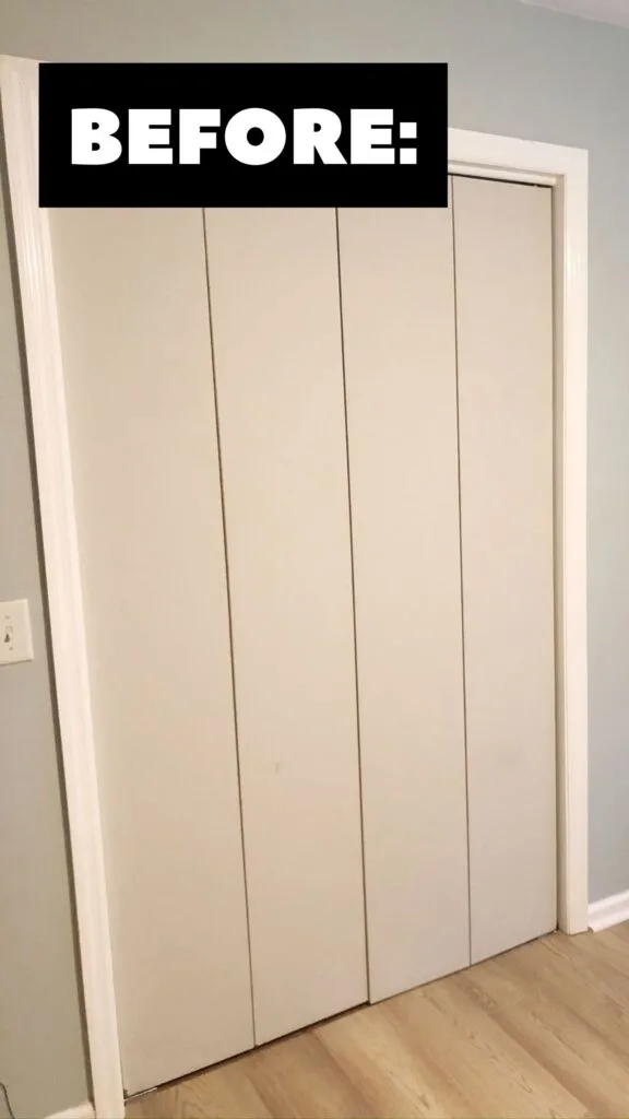 how to build a bi-fold closet door easy