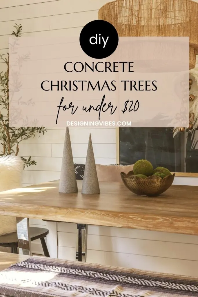 easy diy concrete christmas tree tutorial