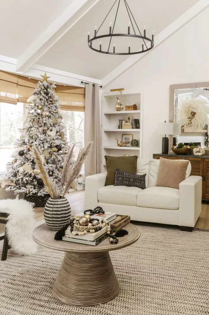 A Boho Glam Meets Modern Anic Christmas Home Tour - Home Goods Christmas Decorations 2021