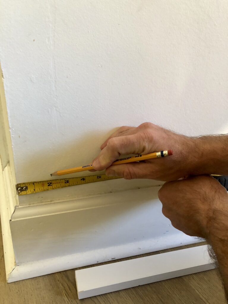 how to do picture frame molding on a sloped wall with vaulted ceiling