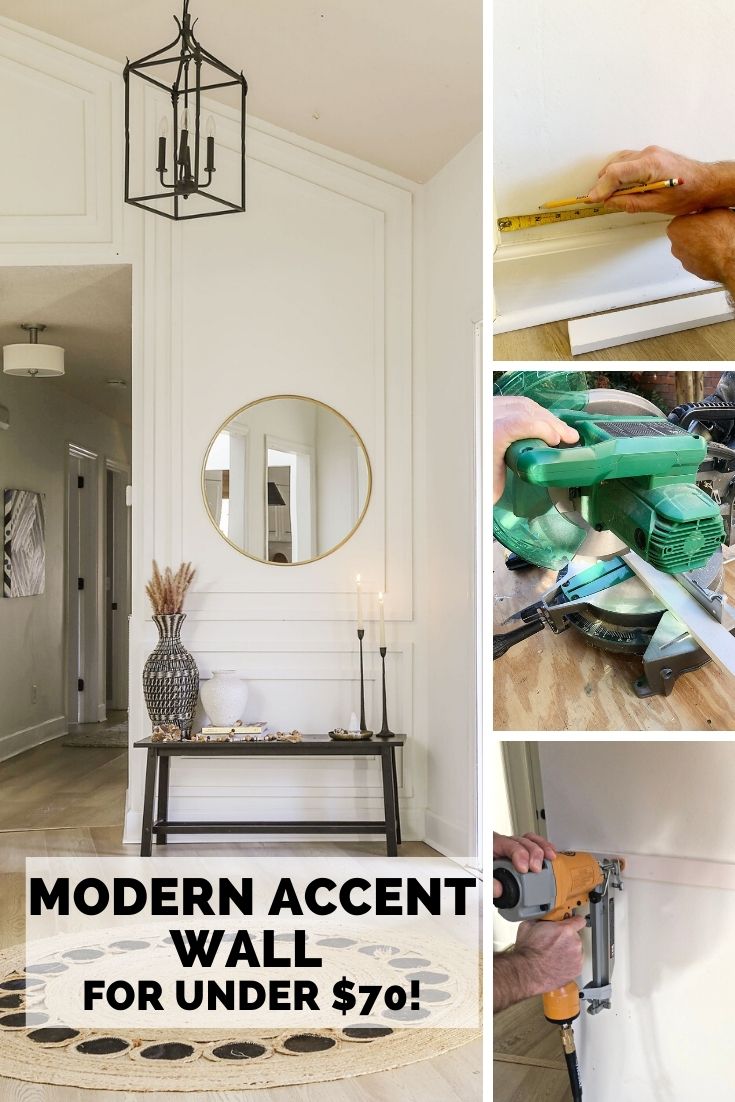 How to Create an Accent Wall with Picture Frame Molding 