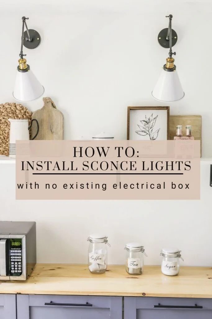 how to install electric for hardwired wall sconce