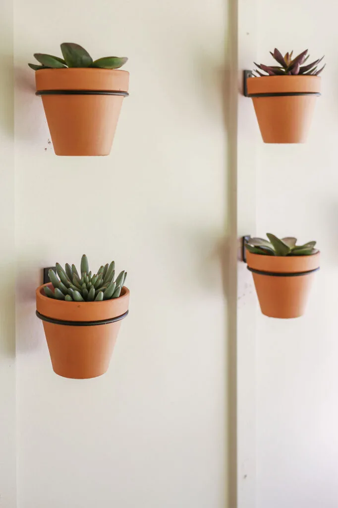how to mount terracot pots on wall diy 