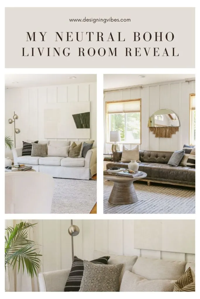 modern organic meets boho neutral living room decor ideas