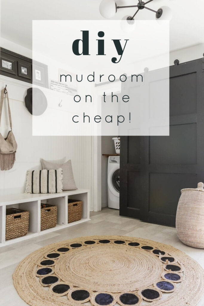 diy mudroom bench for cheap