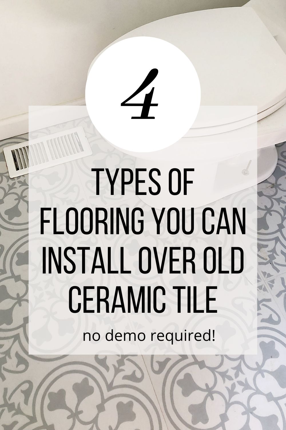 Install Over Ceramic Tile