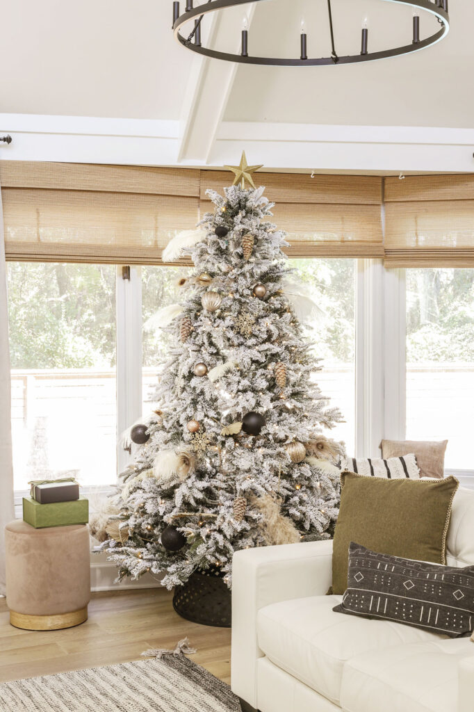 best artificial flocked christmas trees on a budget