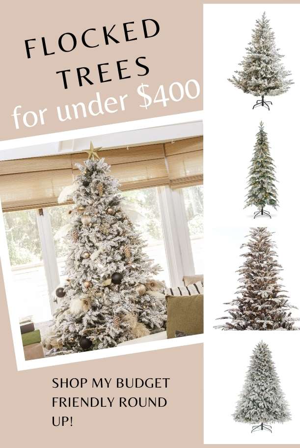 the best pre-lit flocked christmas trees on a budget